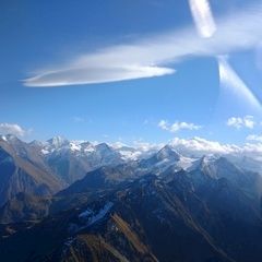 Flugwegposition um 13:25:48: Aufgenommen in der Nähe von Niedernsill, 5722, Österreich in 2698 Meter